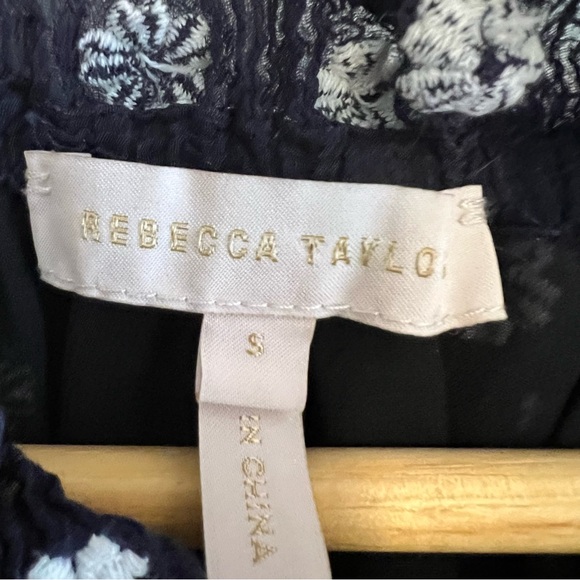 Rebecca Taylor Alessandra Floral-Print Textured Top size S excellent condition - Picture 10 of 10